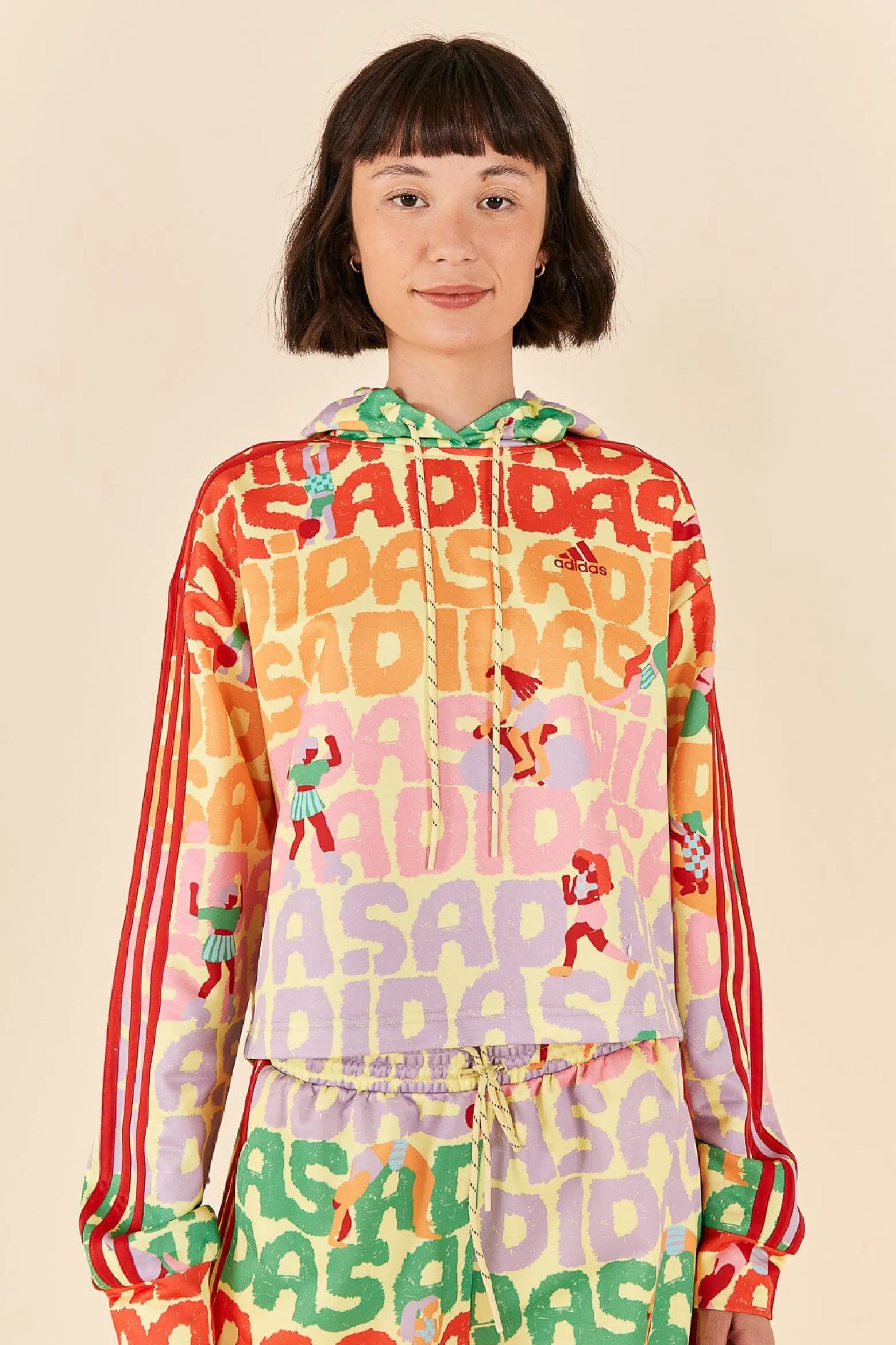 ADIDAS FARM HOODIE PEARL CITRINE
