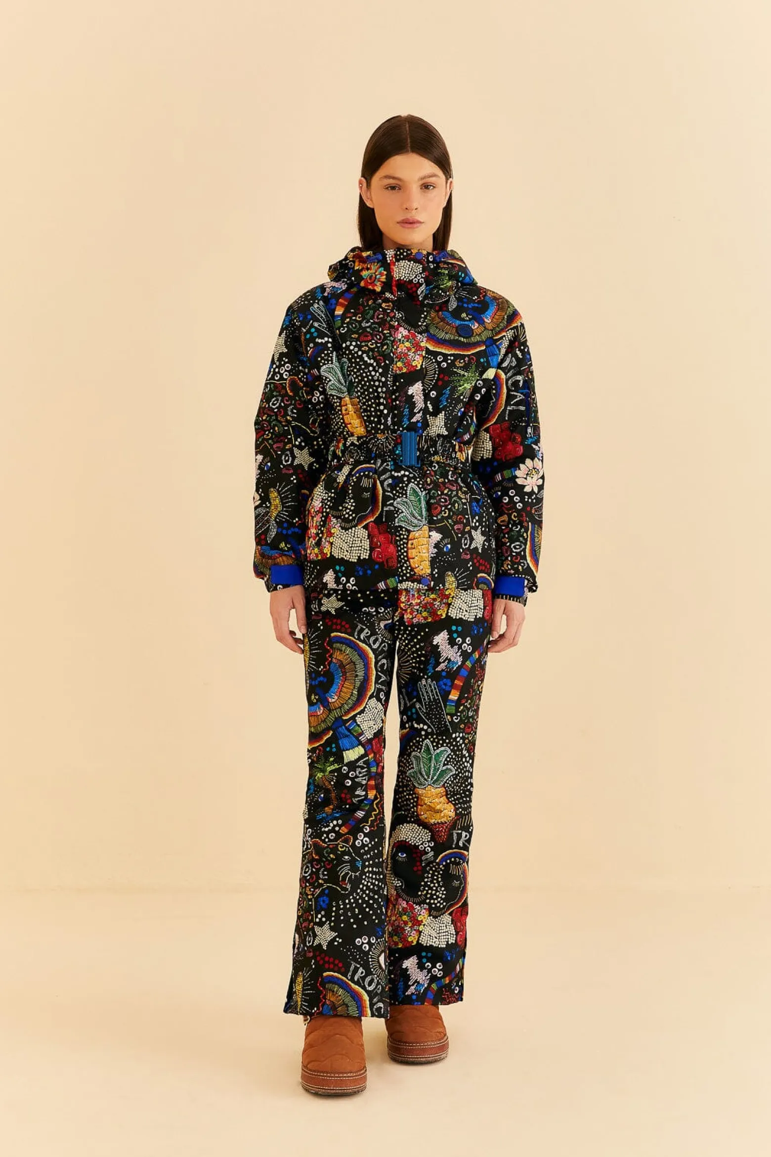BLACK BOROGODO SKI JACKET