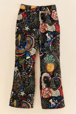BLACK BOROGODO SKI PANTS
