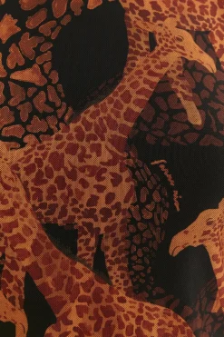BLACK GIRAFFES TULLE BLOUSE