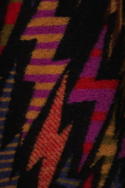 BLACK LIGHTNING MAXI FLEECE CARDIGAN