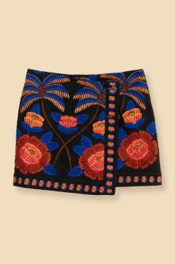 BLACK LIVING BLOOM MINI SKIRT