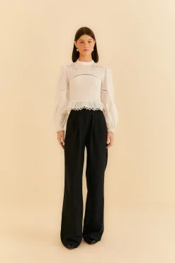 BLACK LOW WAISTED PANTS