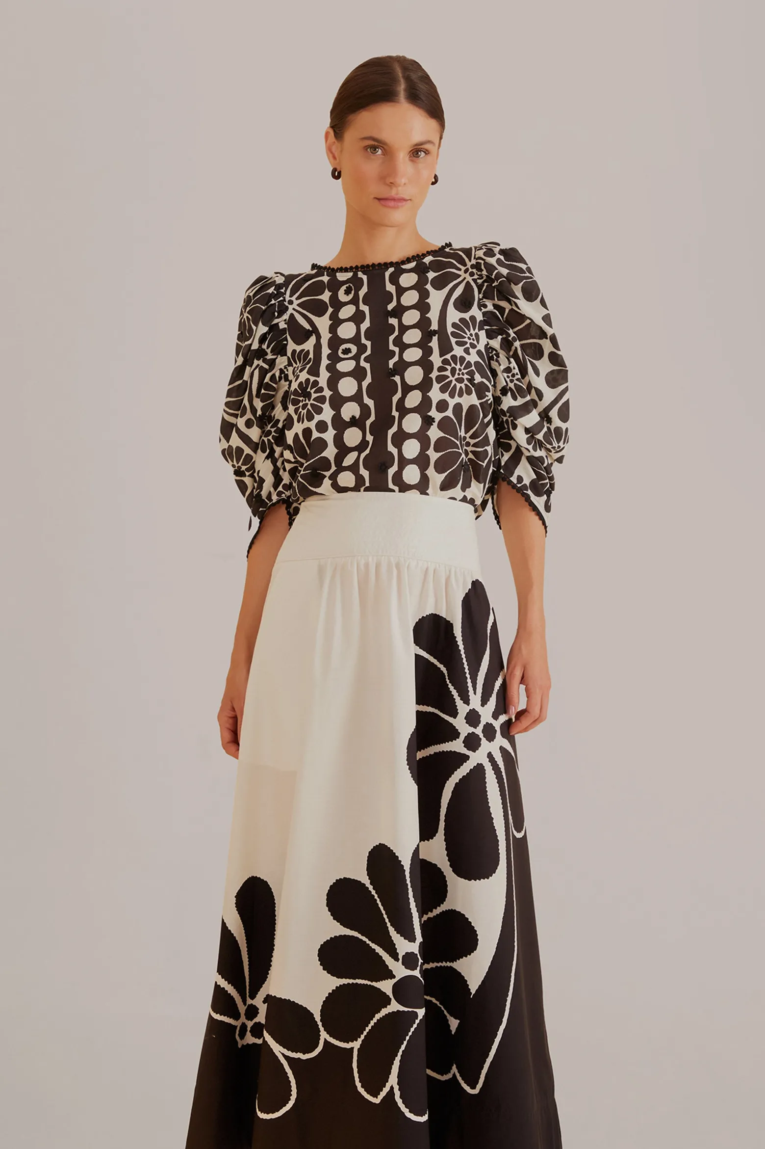 BLACK PALERMO MAXI SKIRT