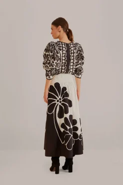 BLACK PALERMO MAXI SKIRT