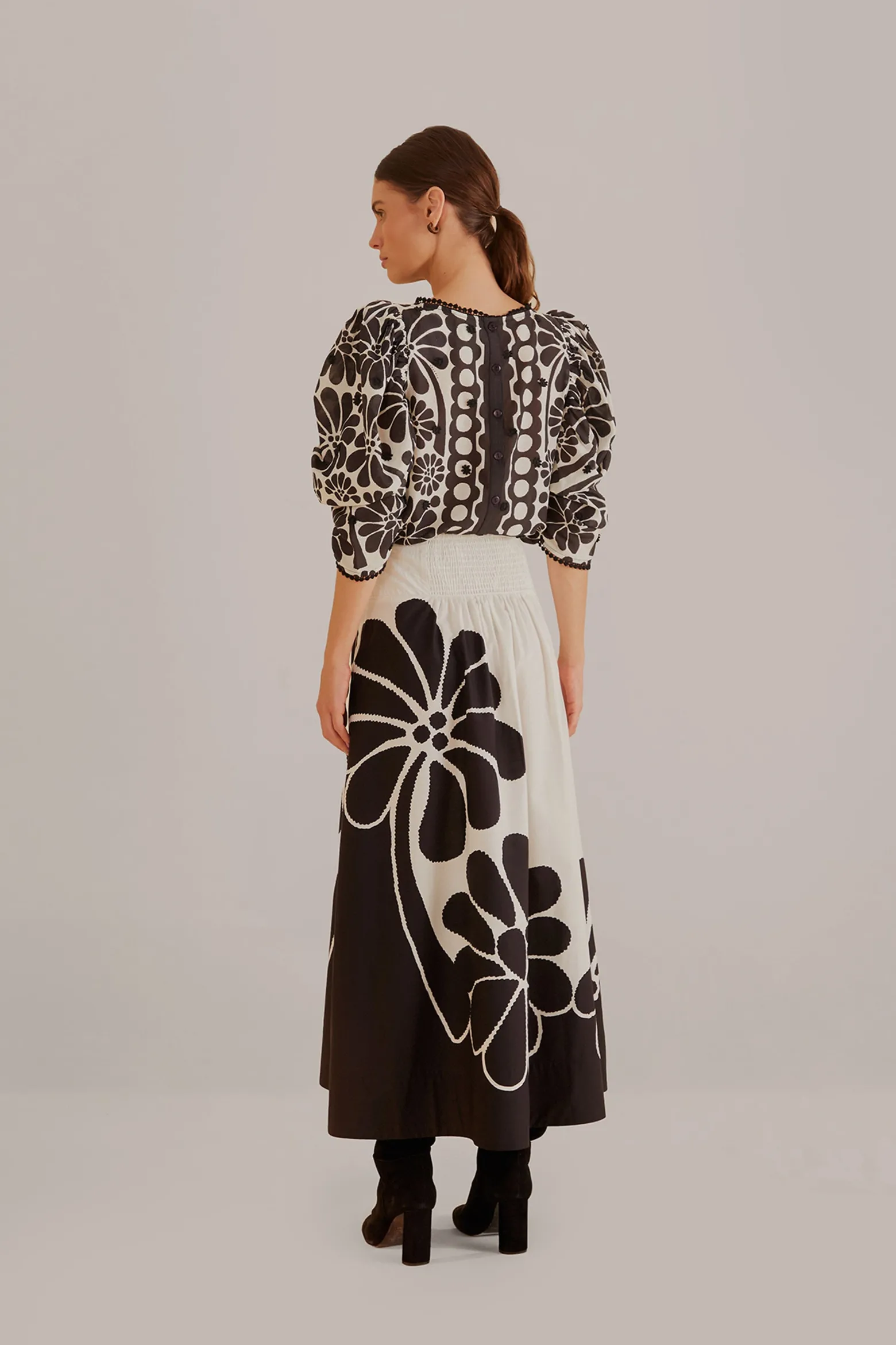 BLACK PALERMO MAXI SKIRT