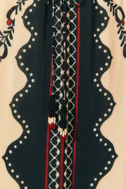 BLACK PASSION SCARF MAXI DRESS