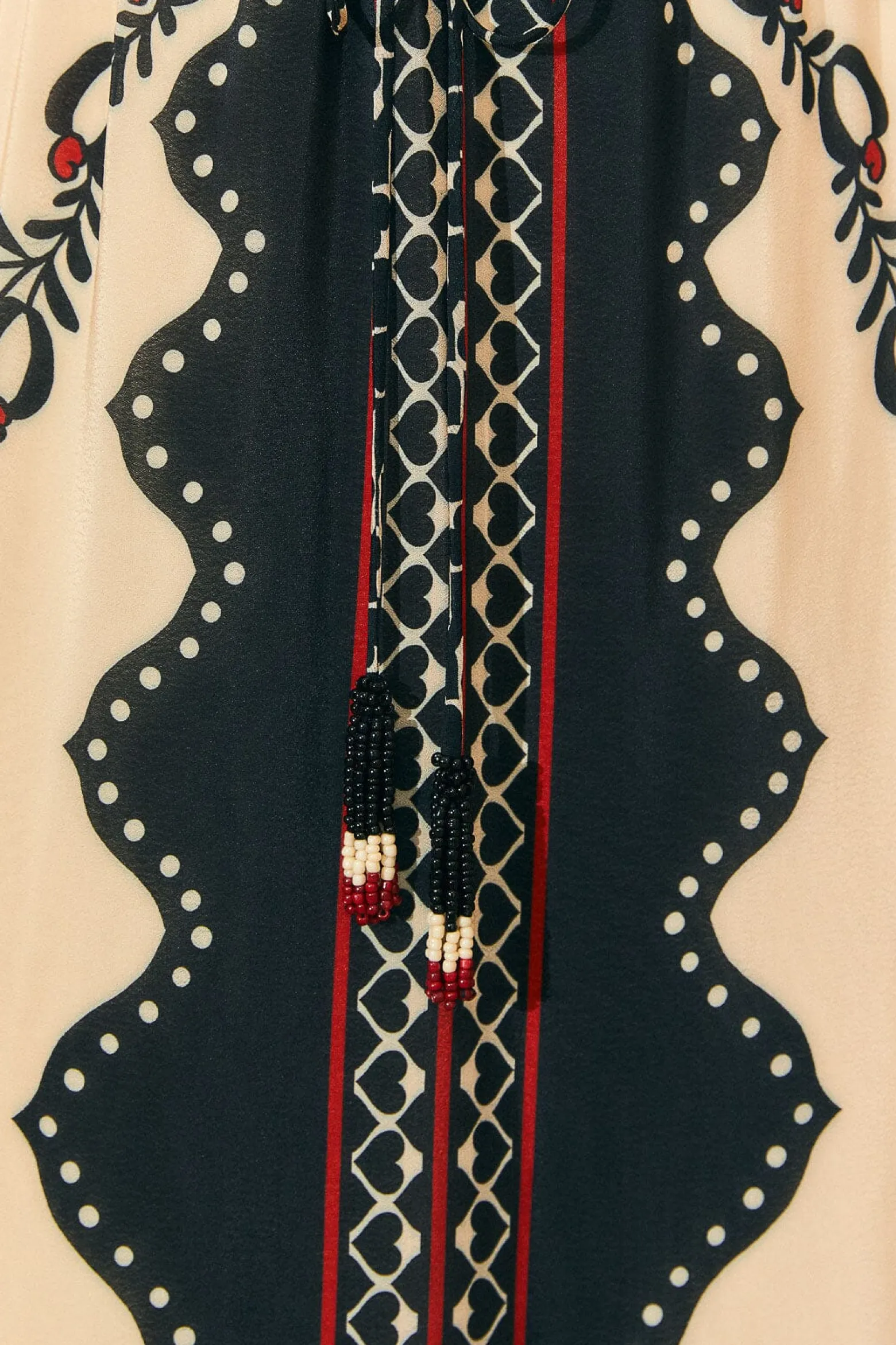 BLACK PASSION SCARF MAXI DRESS