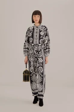 BLACK PINEAPPLE GARDEN JUMPSUIT
