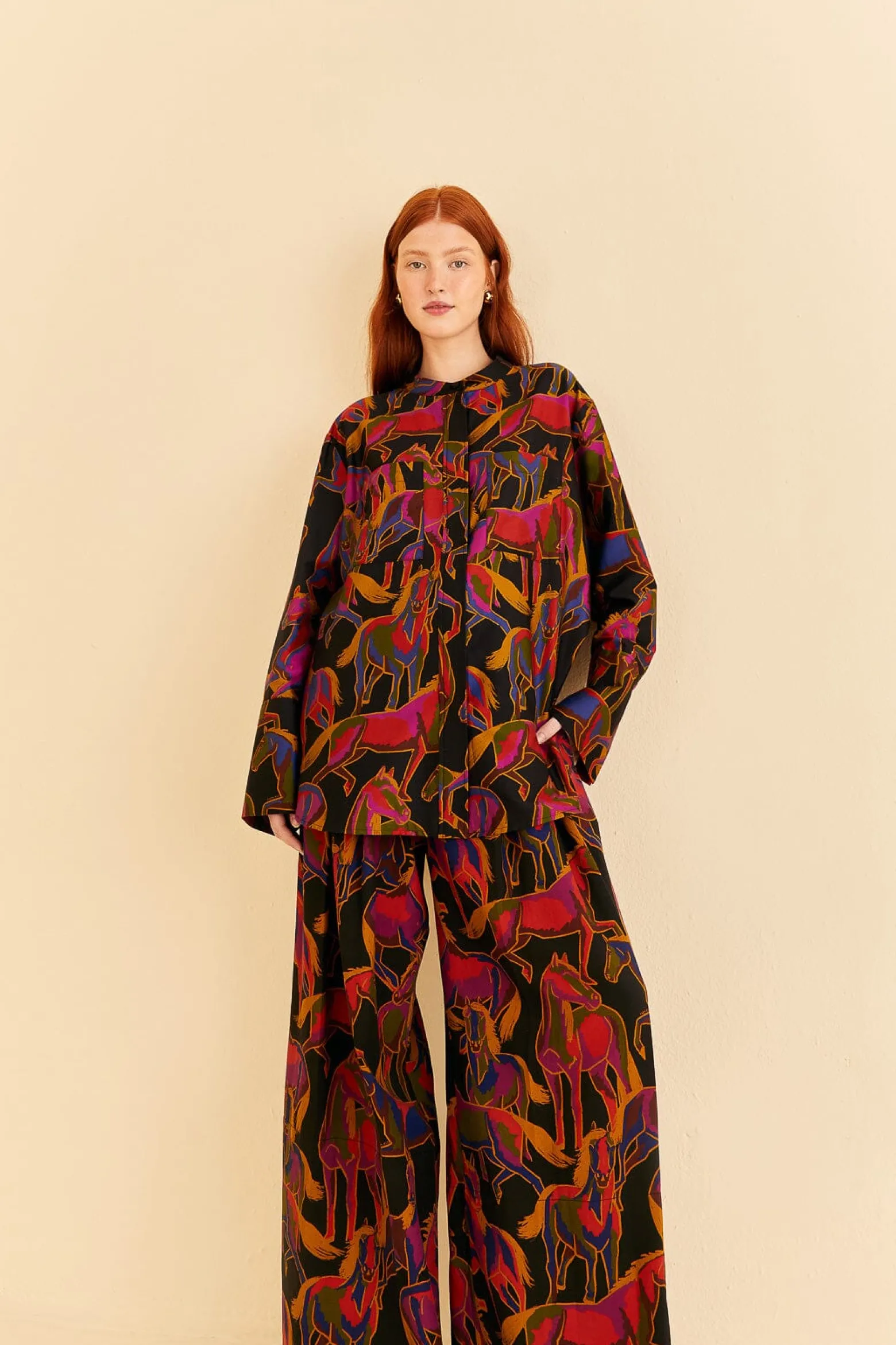 BLACK WILD HORSES PANTS