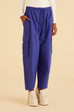 BLUE CARGO PANTS