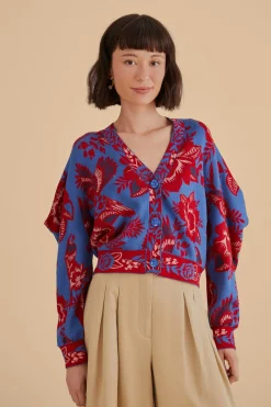 BLUE LACE GARDEN CARDIGAN