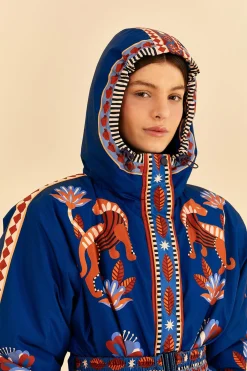 BLUE NATURE BEAUTY SKI JACKET