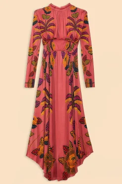 BLUSH LIVING BLOOM HIGH NECK MAXI DRESS