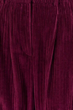 BURGUNDY CORDUROY PANTS