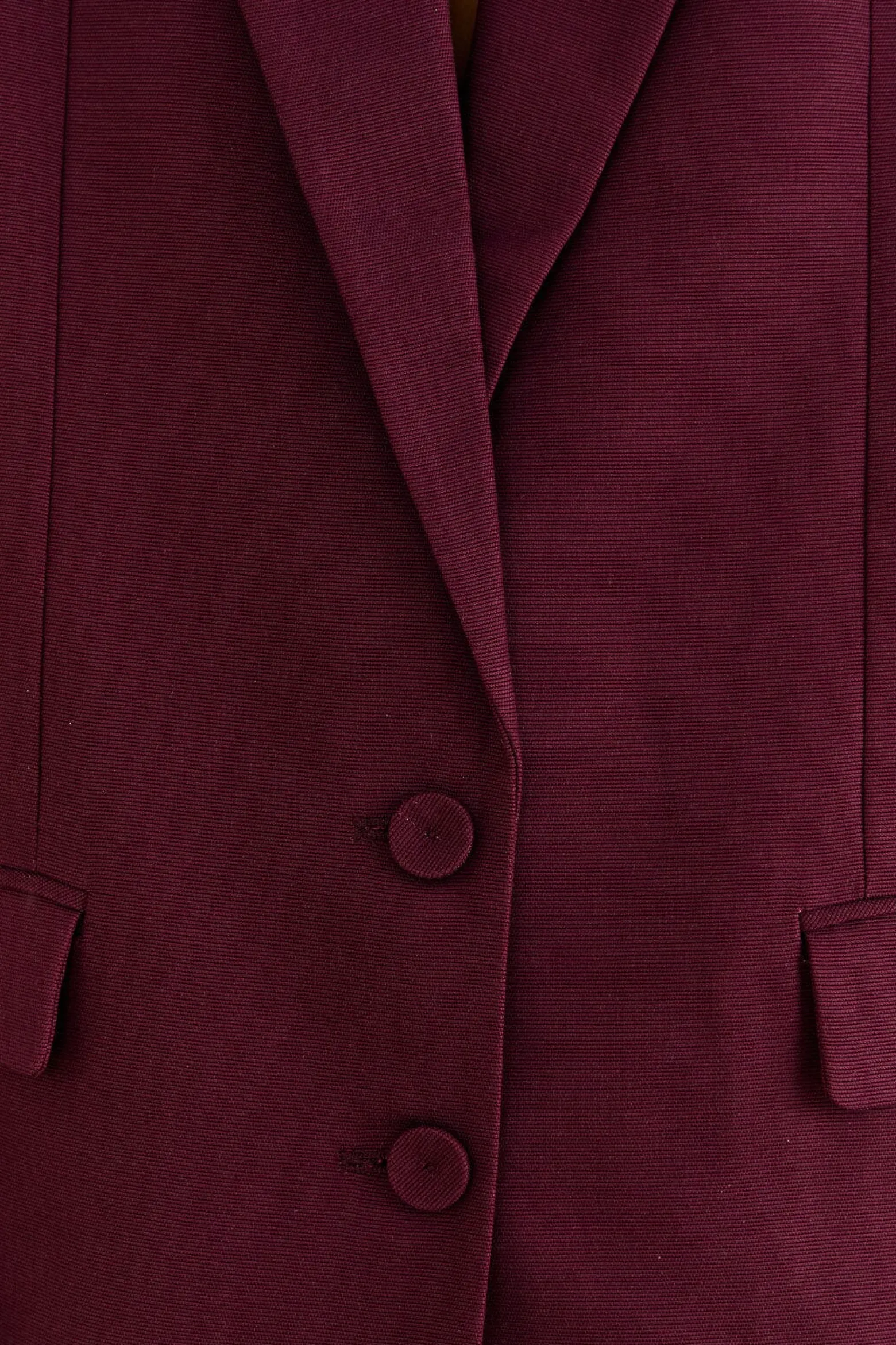 BURGUNDY STRAIGHT BLAZER