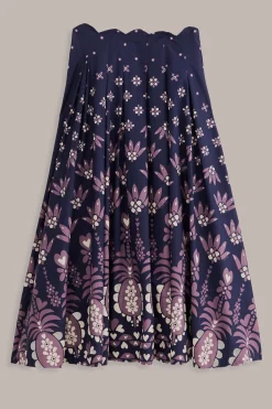  DARK BLUE AINIKA MARTINA MIDI SKIRT
