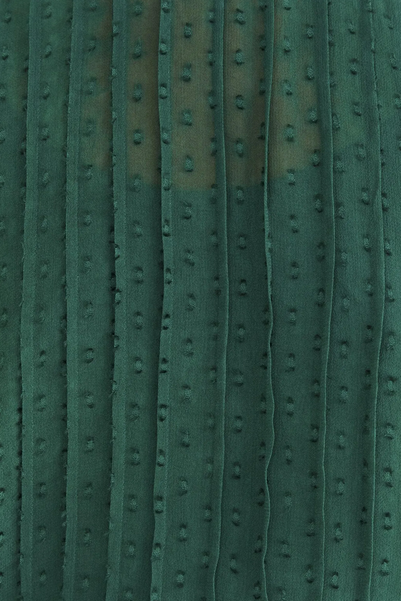 EMERALD RUFFLE LONG SLEEVE BLOUSE