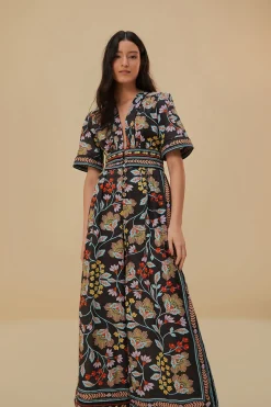 FLOWERY BLACK JUMPSUIT