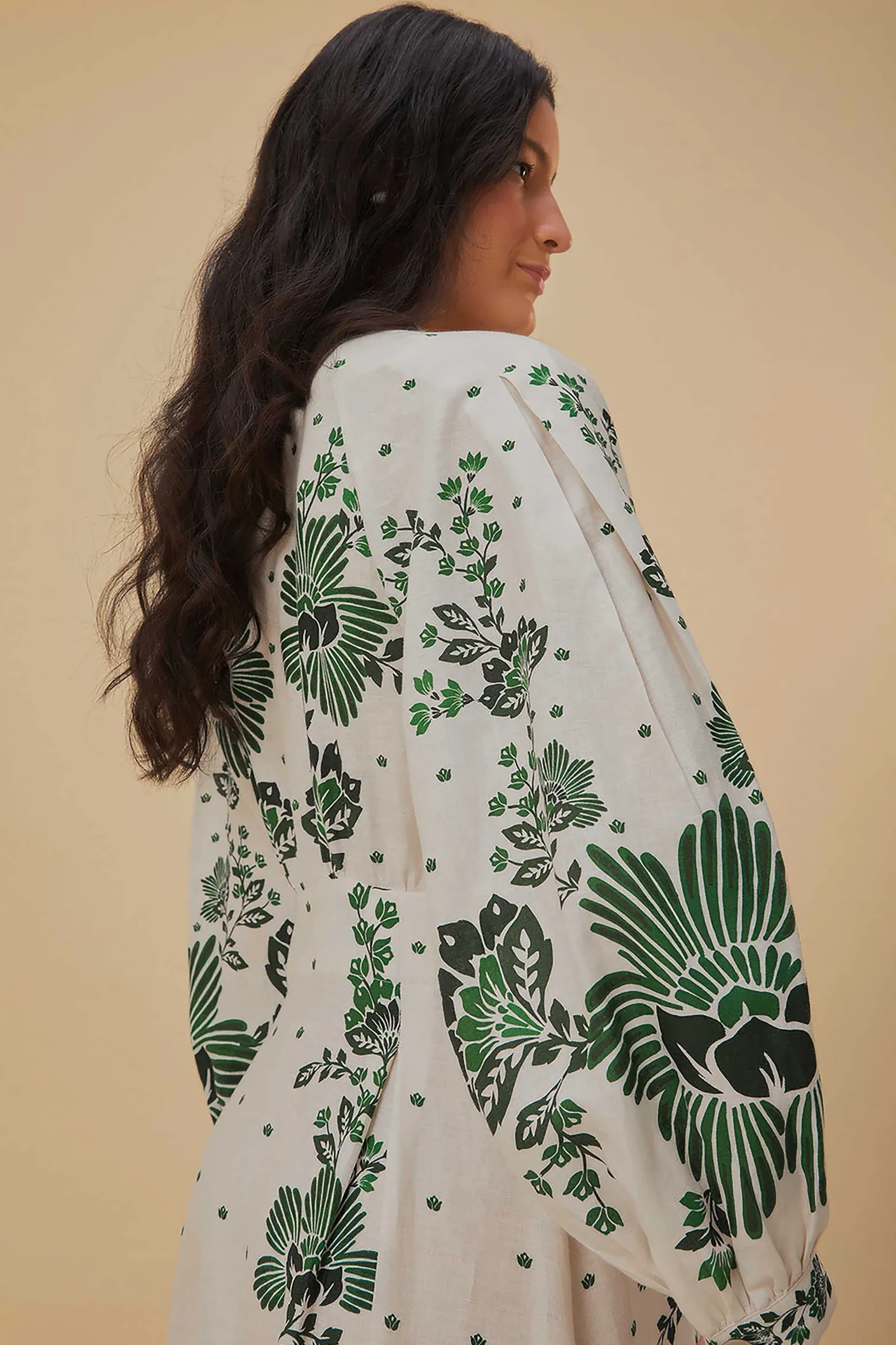 FOREST SOUL OFF-WHITE MAXI DRESS