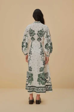 FOREST SOUL OFF-WHITE MAXI DRESS