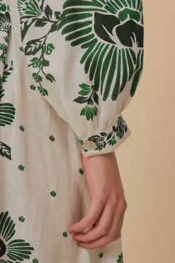 FOREST SOUL OFF-WHITE MAXI DRESS