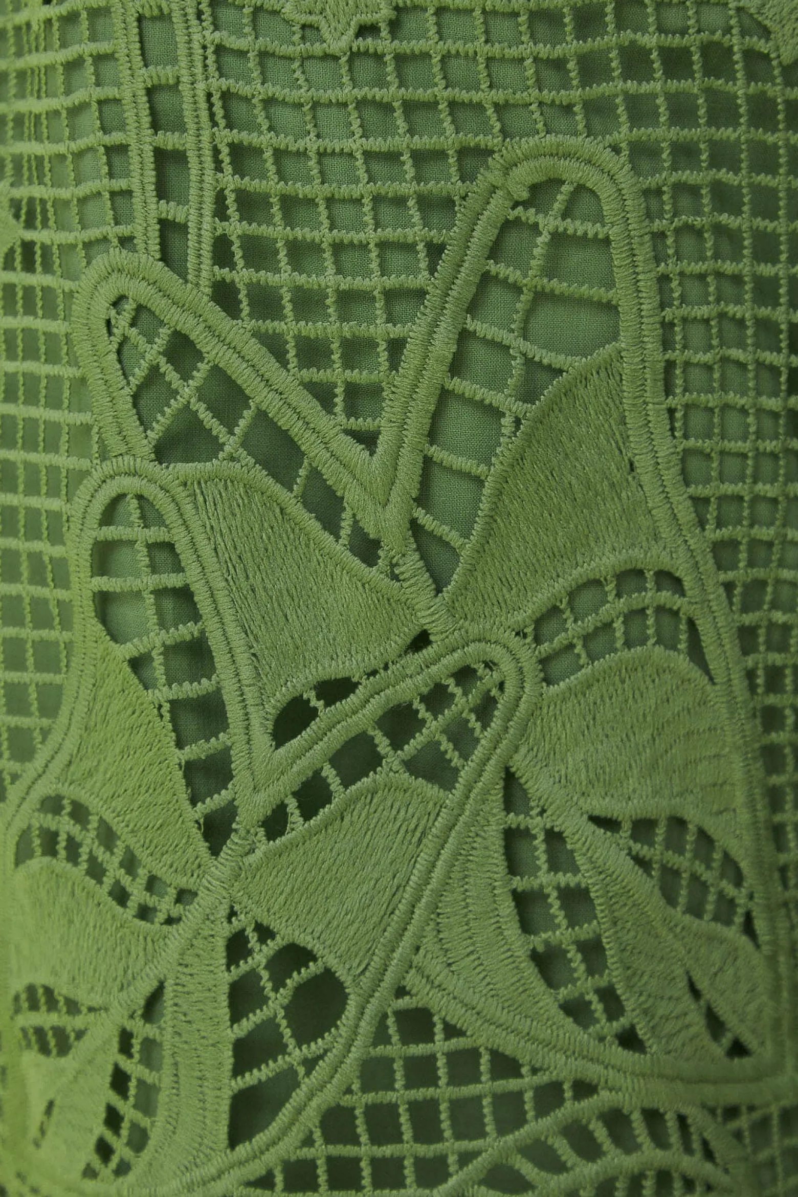 GREEN GUIPIRE PANTS