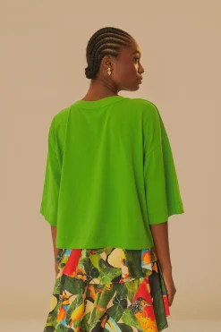 GREEN THE EYE OF THE FOREST ORGANIC COTTON T-SHIRT