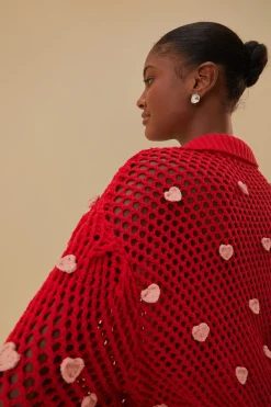 HANDMADE HEARTS KNIT SWEATER