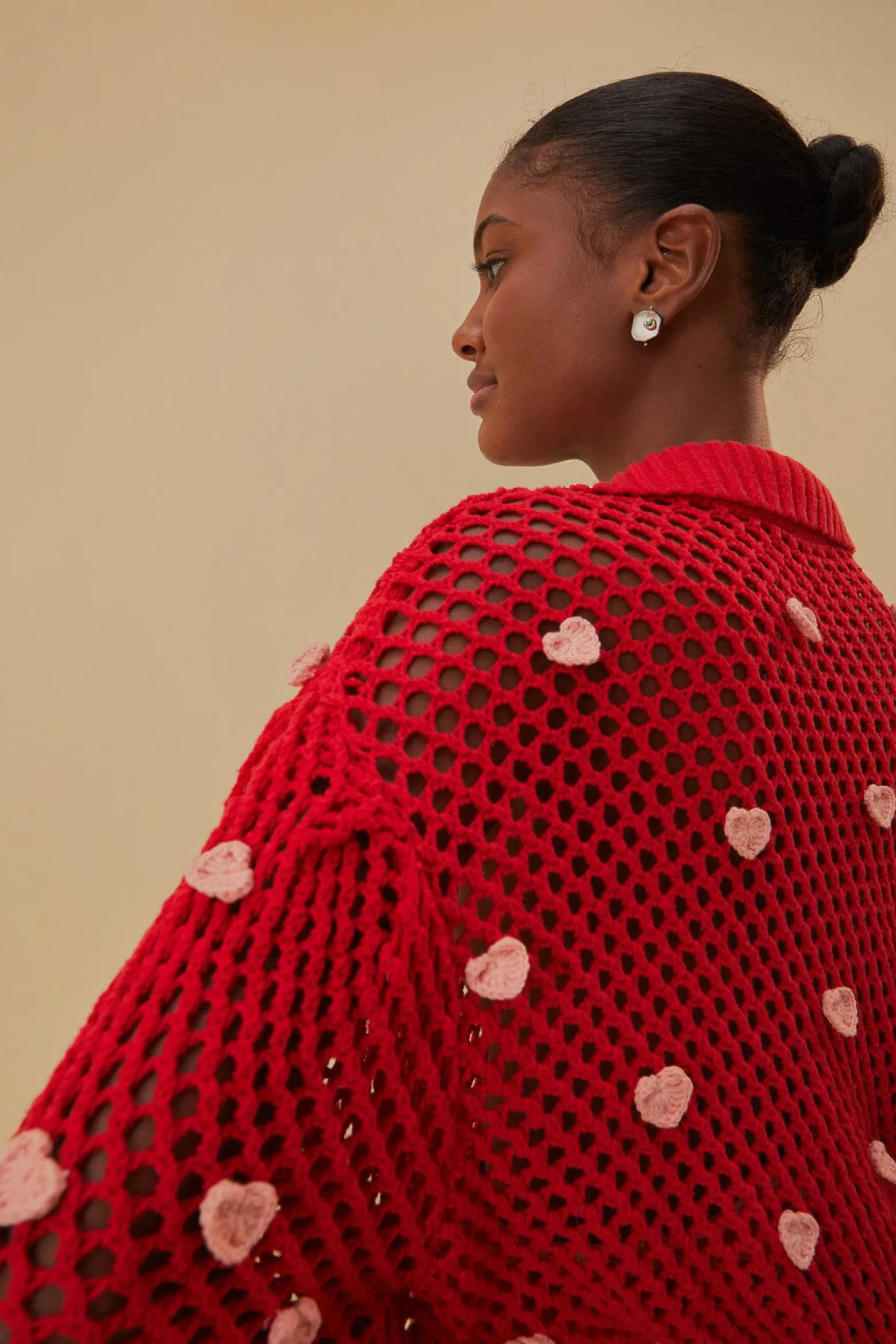 HANDMADE HEARTS KNIT SWEATER