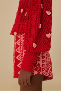 HANDMADE HEARTS KNIT SWEATER