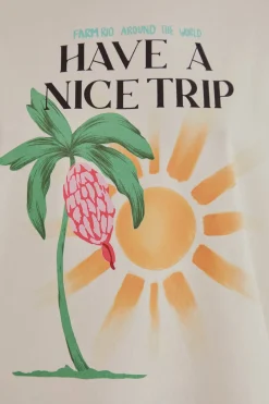  HAVE A NICE TRIP ORGANIC COTTON FIT T-SHIRT