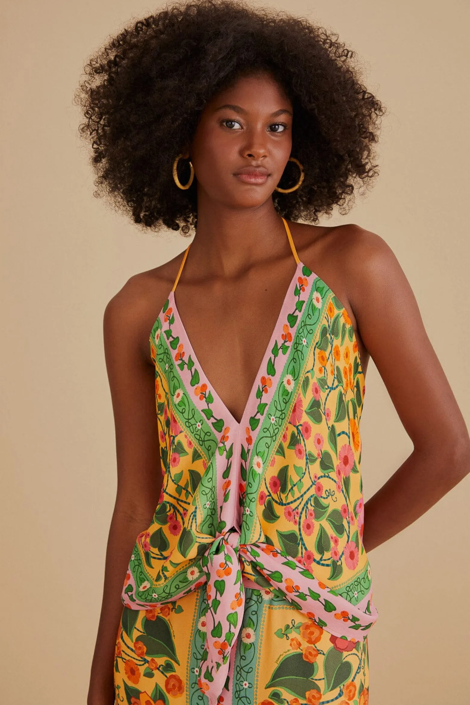 LIGHT YELLOW HEART IVY BLOUSE