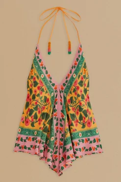 LIGHT YELLOW HEART IVY BLOUSE