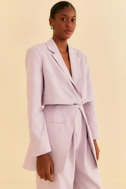 LILAC CUT OUT BLAZER