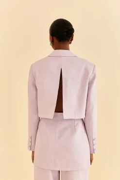 LILAC CUT OUT BLAZER