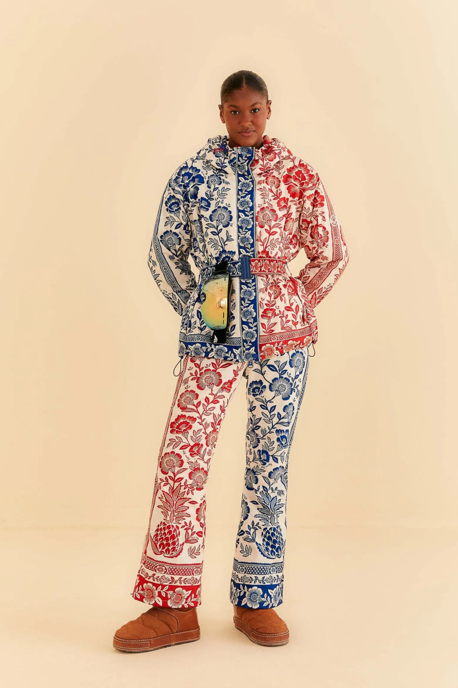 MIXED PINEAPPLE GARDEN SKI PANTS