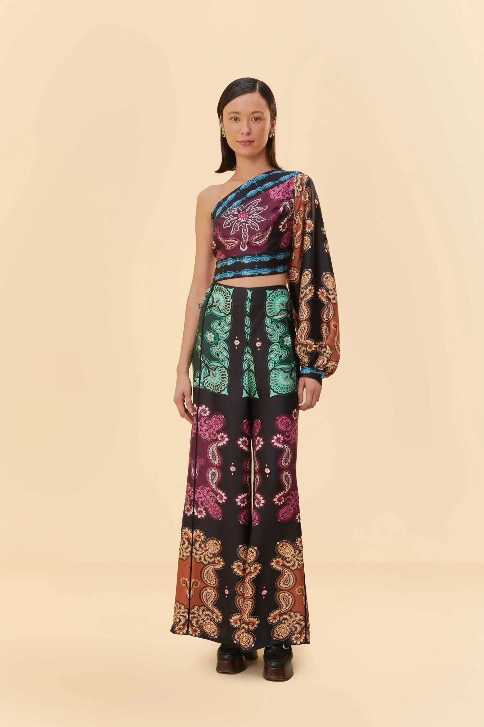  MULTICOLOR SWEET MERMAIDS ASYMMETRIC JUMPSUIT