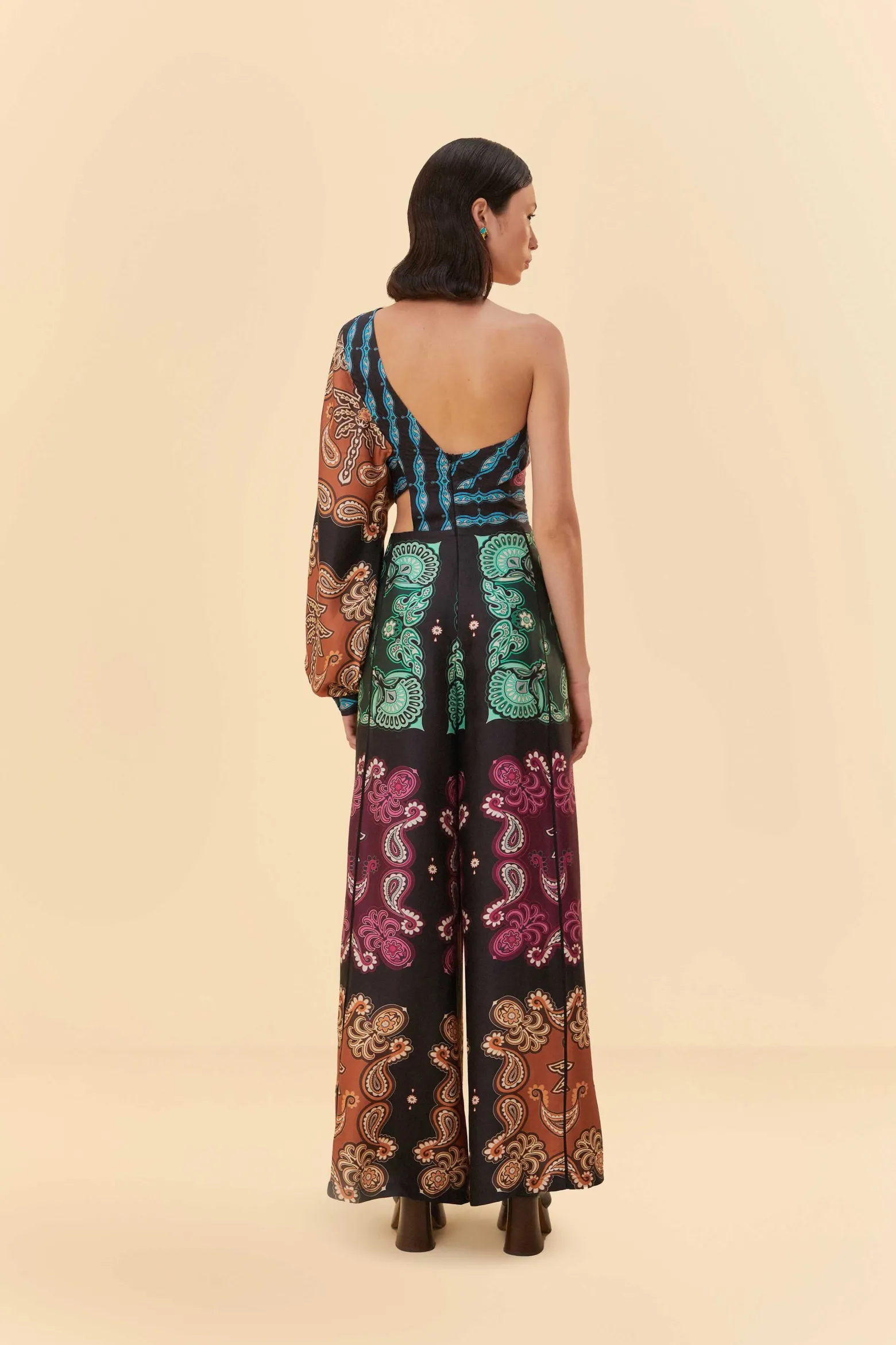  MULTICOLOR SWEET MERMAIDS ASYMMETRIC JUMPSUIT