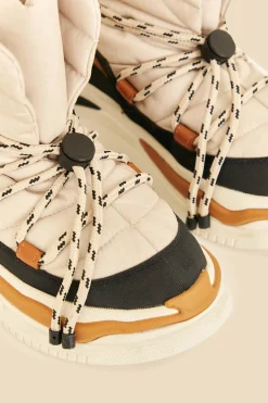  OFF WHITE MATELASSE PUFFY BOOT