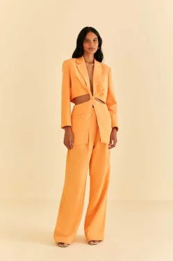 PEACH LOW WAISTED PANTS