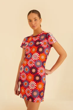  RED ADIDAS FARM DRESS
