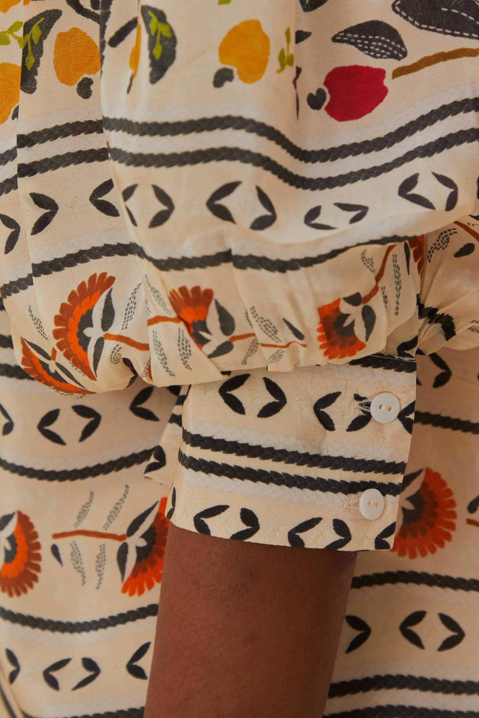 SAND PALMS PARADISE HIGH NECK BLOUSE