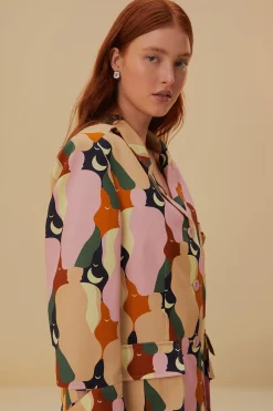  THE KISS MULTICOLOR CUT OUT BLAZER