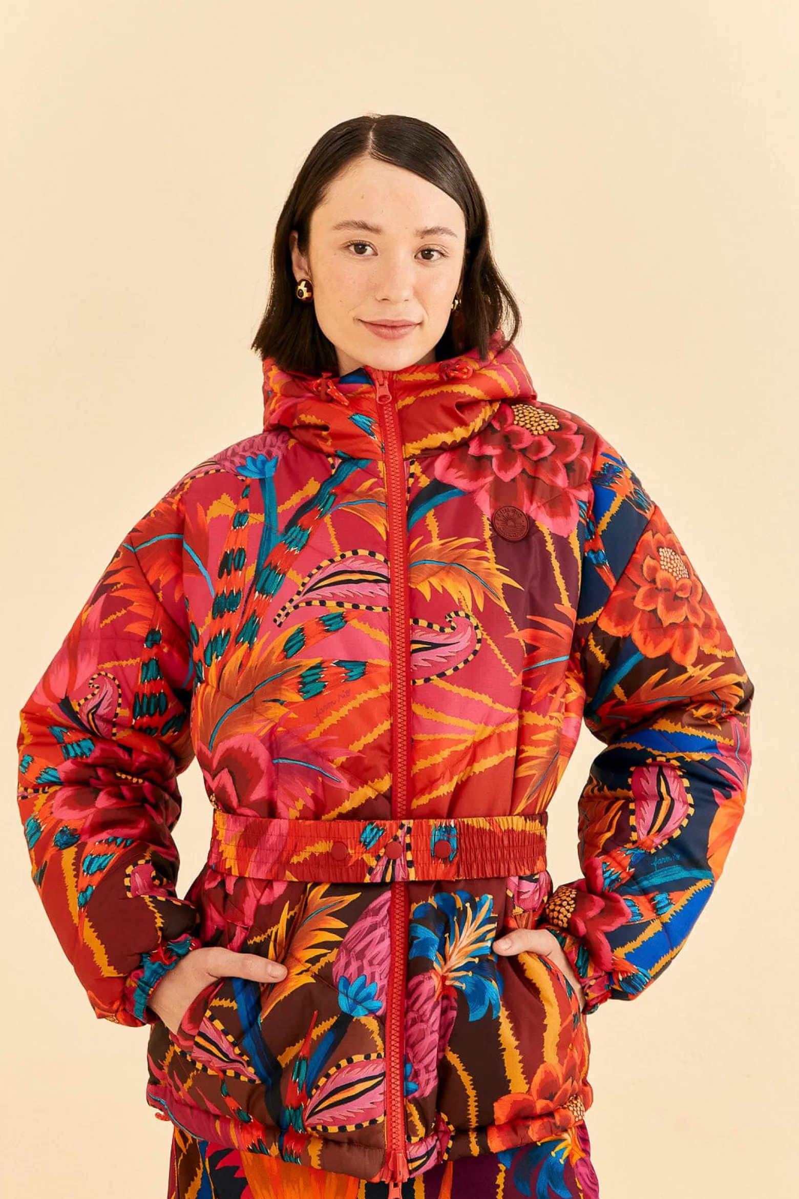 VINTAGE WAVE REVERSIBLE PUFFER JACKET