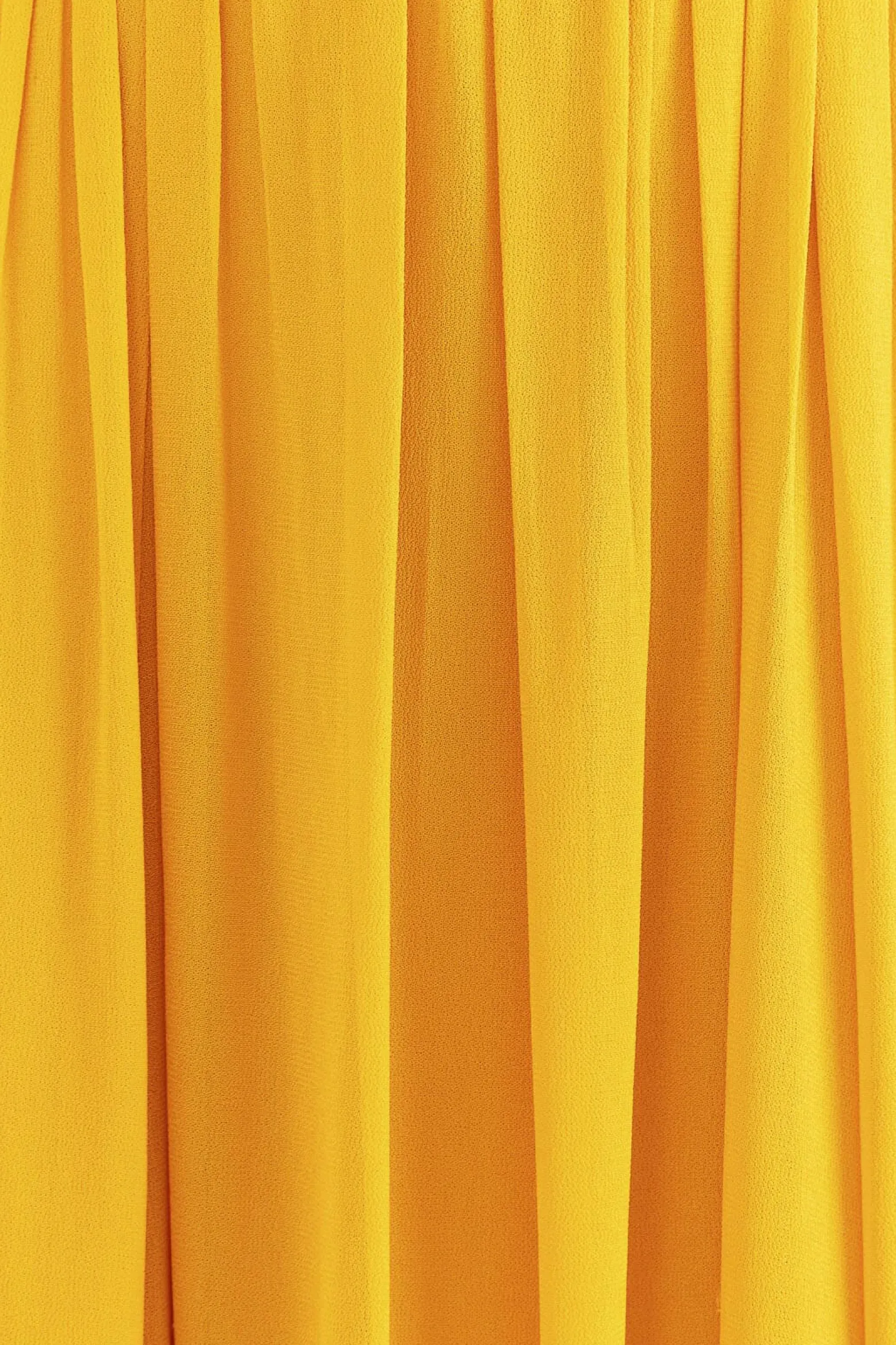 YELLOW SLEEVELESS MAXI DRESS WITH SUN BUCKLE